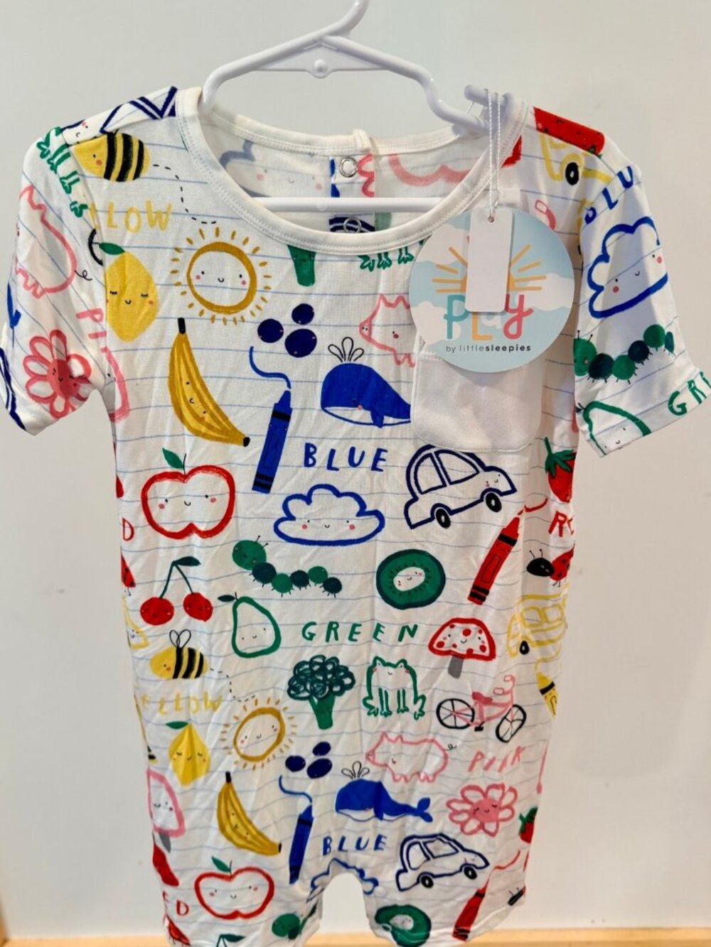 Brand new tags on little sleepies play romper